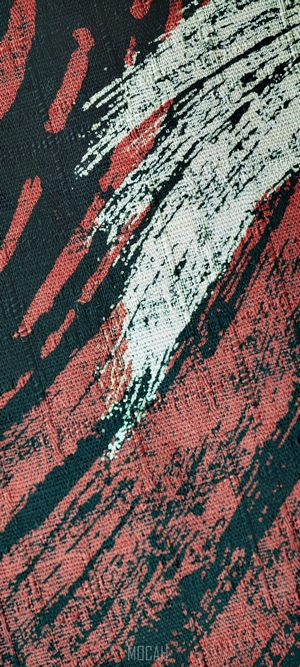 Abstract red and black textured fabric pattern