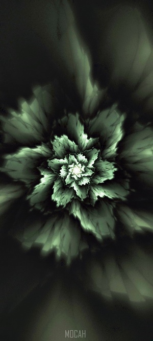 Abstract green flower fractal