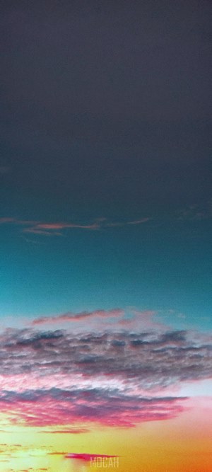 Sunset clouds over Laamu