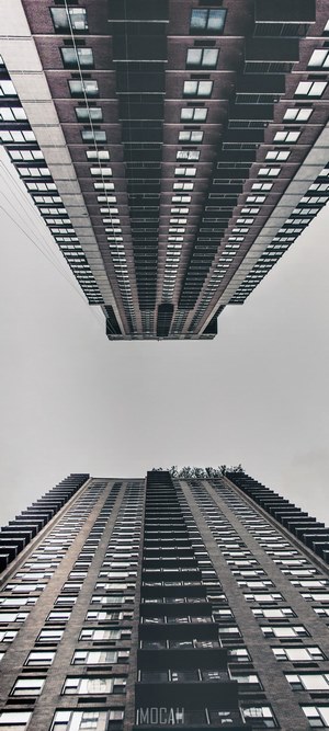 Two tall apartment buildings in New York City