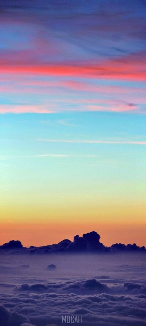 Sunset sky above clouds Xiaomi Redmi K30 Ultra