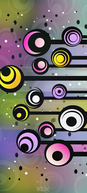 Abstract Circles and Lines Graphic Design