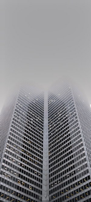 Foggy skyscrapers in Place Ville Marie
