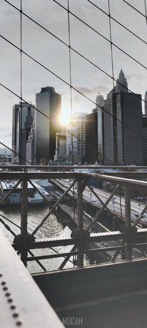 New York City Skyline from Brooklyn Bridge
