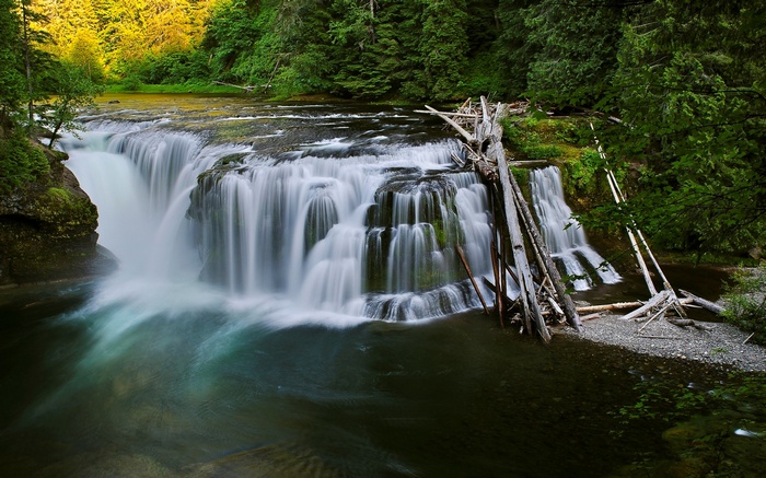 Lower Lewis River Falls in Washington
