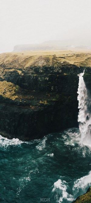 faroe islands waterfall, Nokia 2.4, 720x1600 HD Phone Wallpaper | Rare ...