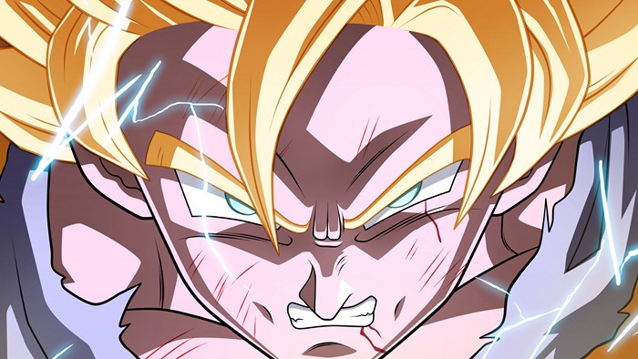 Goku from Dragon Ball Z as Super Saiyan