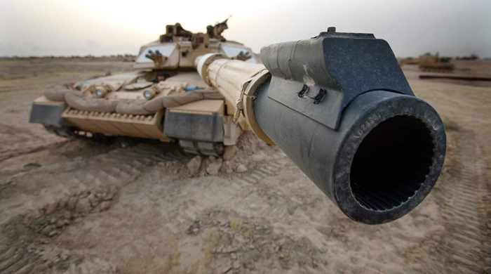 Challenger 2 tank in desert