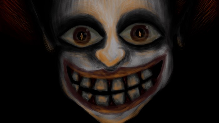 Jeff the Killer Dark Creepy Smiling Face