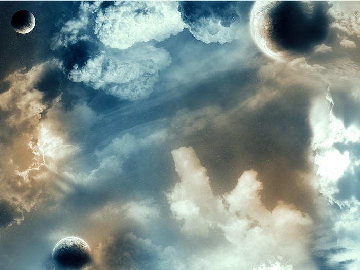 Sci Fi Planets and Clouds