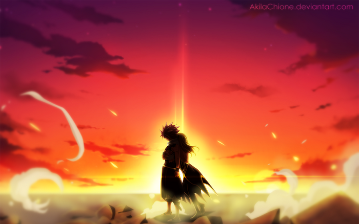 Natsu Dragneel and Lucy Heartfilia from Fairy Tail