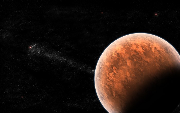 Sci-Fi Planet in Deep Space