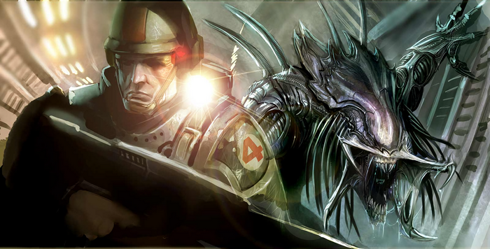 Predalien Xenomorph and Soldier from Alien vs. Predator