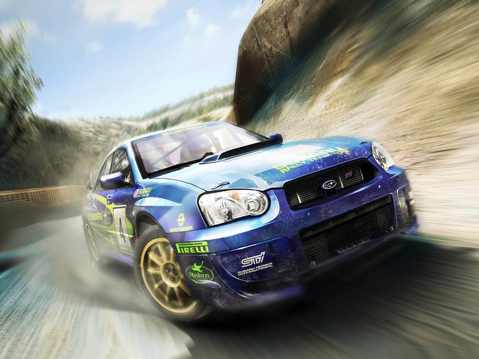 Subaru Impreza WRX STI Rally Car on Track