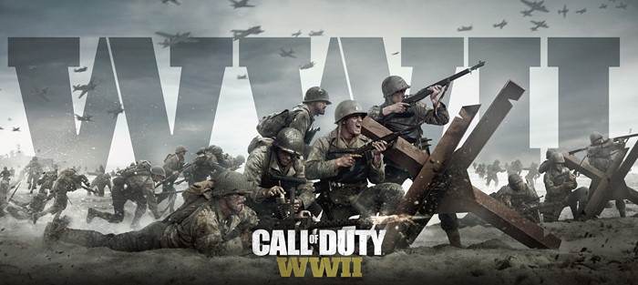 Call of Duty WWII soldiers on a beach