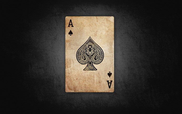 Ace of Spades Playing Card
