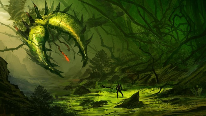 Man-Eater Plantera in a dense jungle