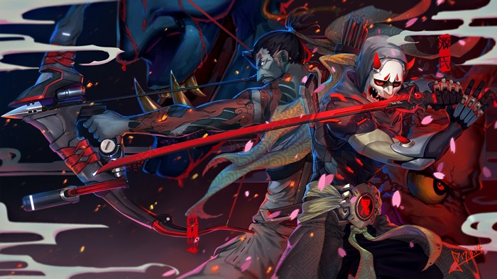 Genji and Hanzo from Overwatch