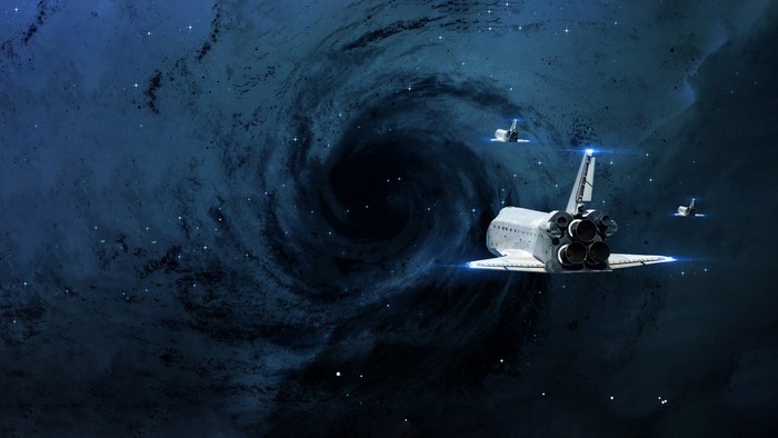 Space Shuttles near a Black Hole