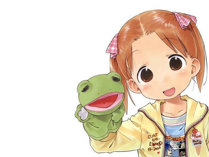 Girl with Frog Puppet from Ichigo Mashimaro