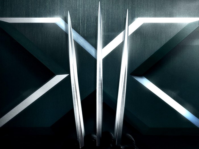 Wolverine's Claws on X-Men Background