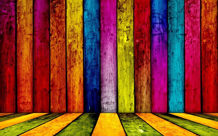 Colorful wooden planks background