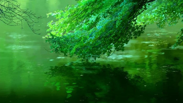 The Garden of Words Anime Movie Rain