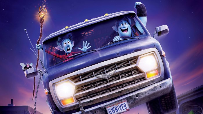 Ian and Barley Lightfoot in a van from Onward