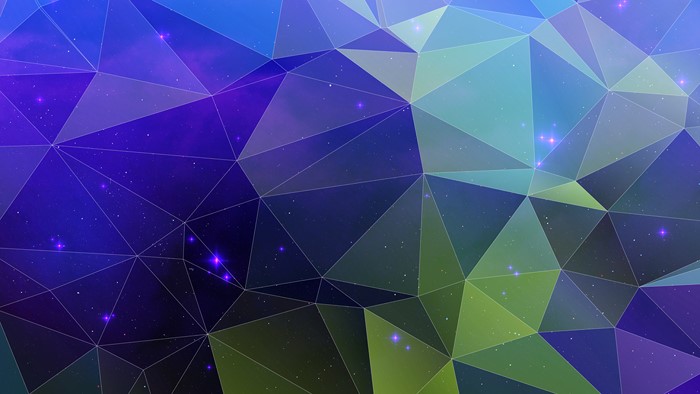 Abstract Geometric Triangle Space Nebula