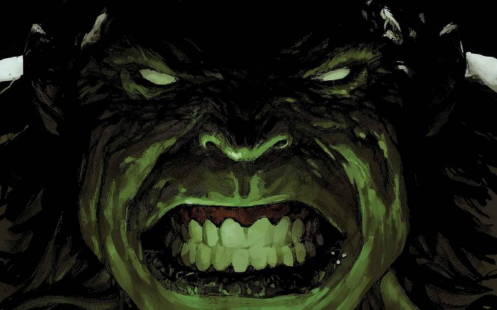 The Hulk roaring