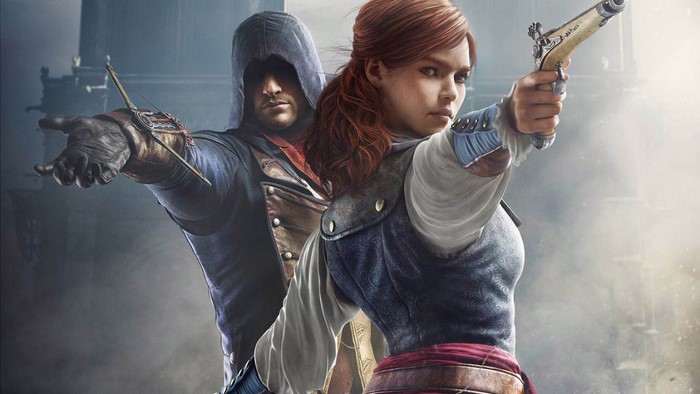 Arno Dorian and Elise from Assassin's Creed Unity