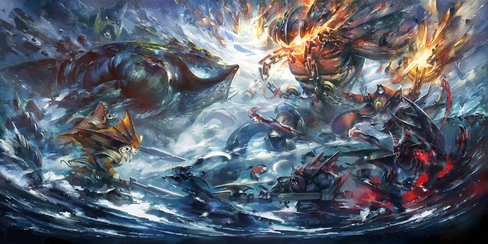 Battle of mythical creatures in DotA 2
