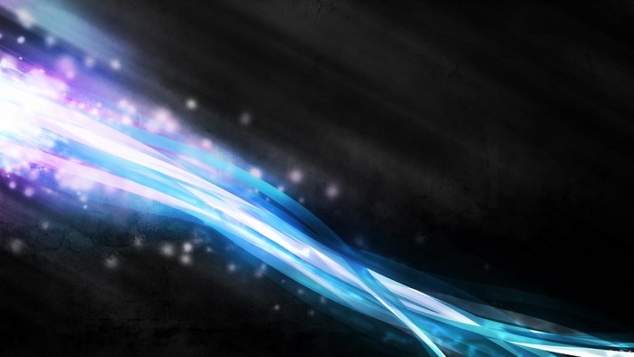 Abstract light streaks with particles