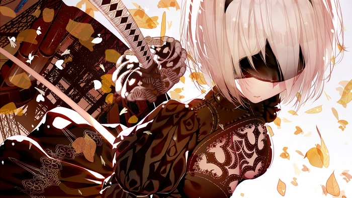 2B from Nier Automata 4K