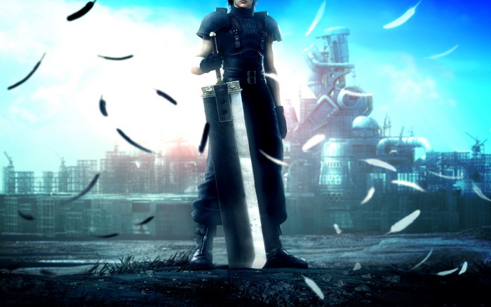 Zack Fair from Final Fantasy with Feathers