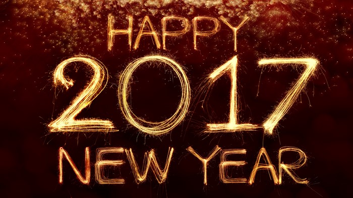 Happy New Year 2017 Sparklers