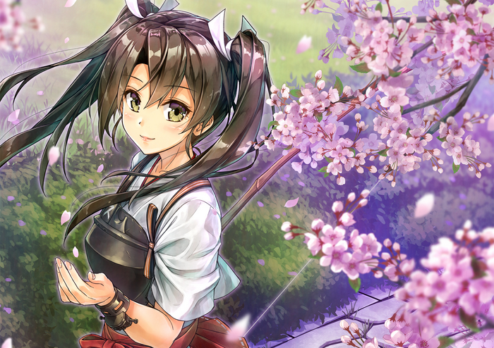 Zuikaku from Kancolle with Cherry Blossoms