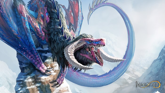 Runescape Wyvern in Snowy Mountains
