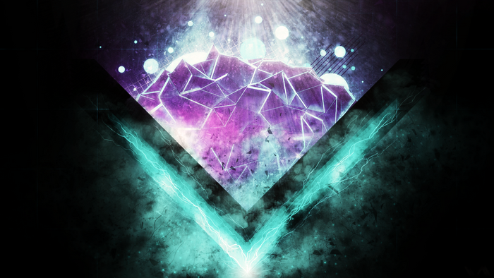 Abstract Geometric Crystal with Lightning