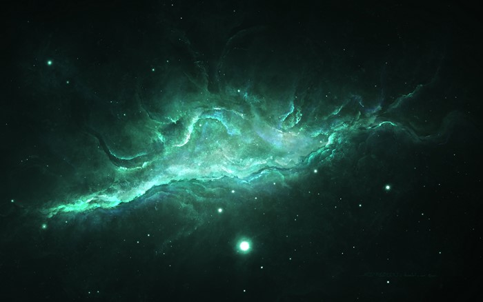 Space Nebula with Stars