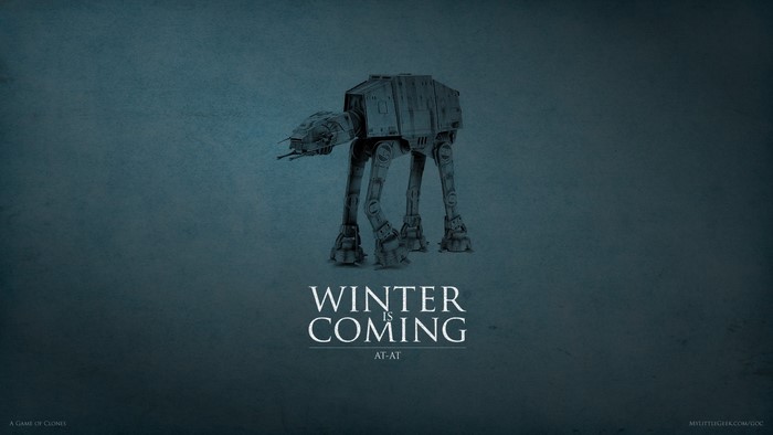 AT-AT Walker with "Winter is Coming" text