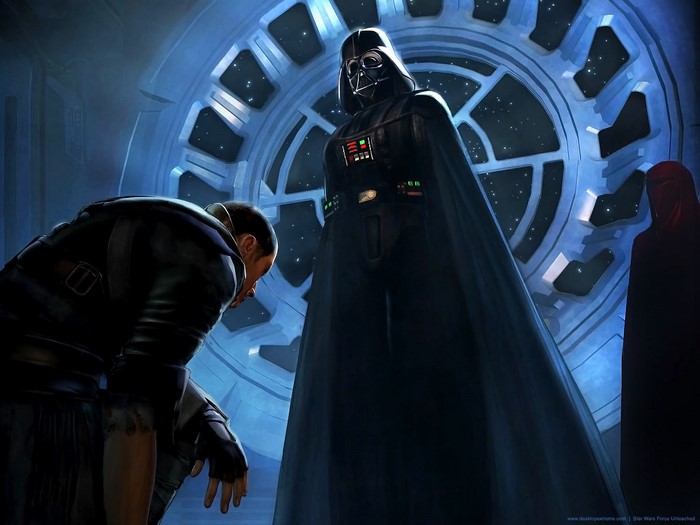 Darth Vader and Starkiller from Star Wars