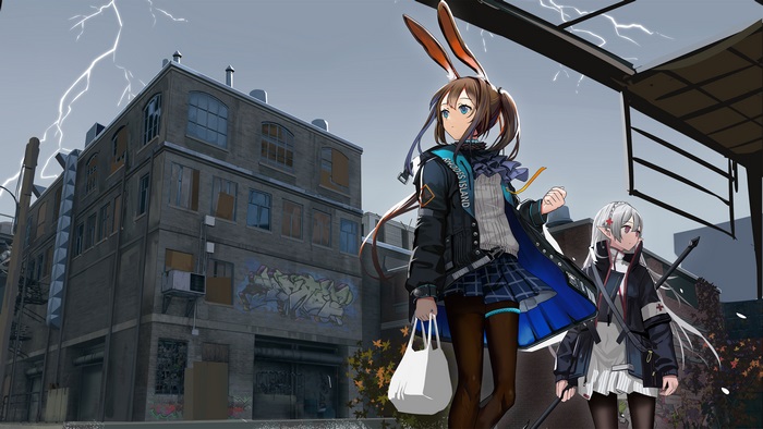 Amiya and Warfarin from Arknights in 4K