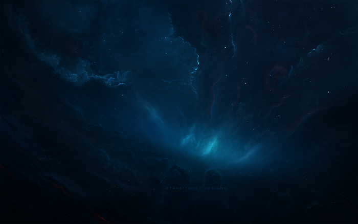 Blue Nebula Space Stars 3840x2400