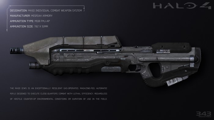 MA5D Individual Combat Weapon System from Halo 4