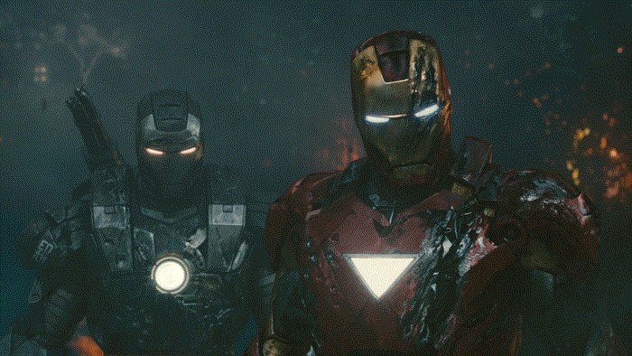 Iron Man and War Machine Battle Damage