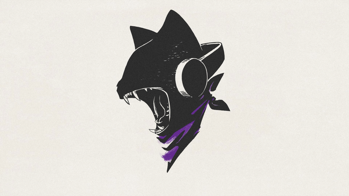 Monstercat Music Logo with Cat Head and Headphones