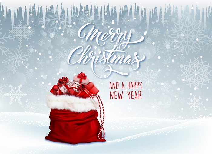 Merry Christmas and a Happy New Year with Santa's Bag