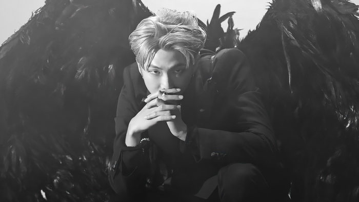 BTS, RM, Black Wings, Map of the Soul 7, 4K