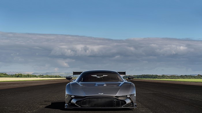 Aston Martin Vulcan Race Car on Track